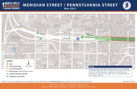 Meridian / Pennsylvania Street | North Split