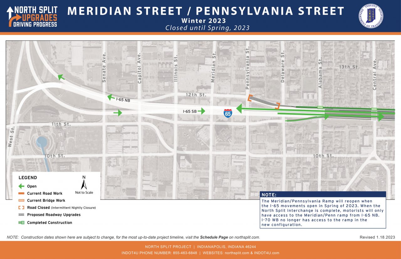 Meridian / Pennsylvania Street | North Split